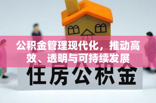 深泽公积金管理现代化，推动高效、透明与可持续发展