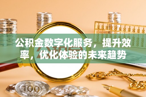 深泽公积金数字化服务，提升效率，优化体验的未来趋势