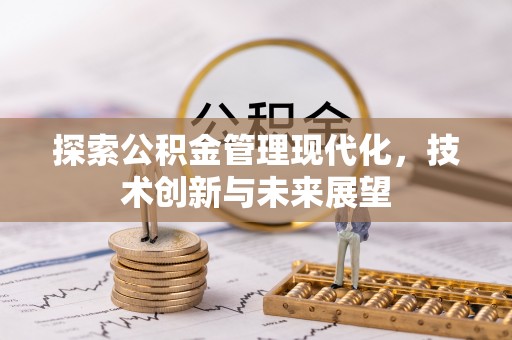 深泽探索公积金管理现代化，技术创新与未来展望